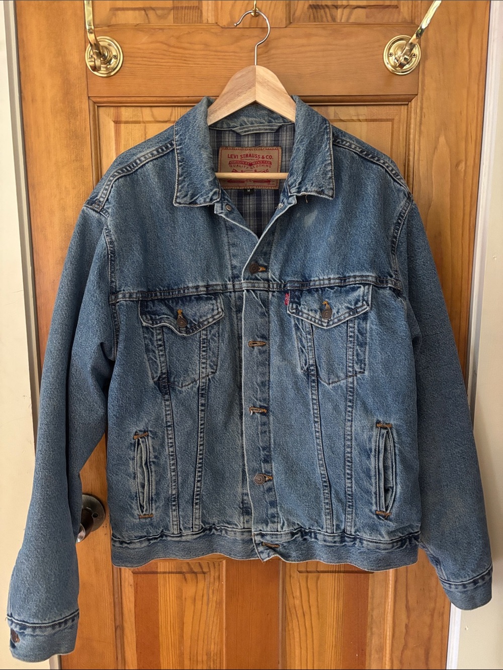 Levi’s vintage flannel-lined denim jacket